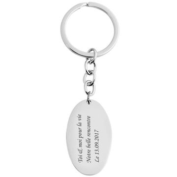 Porte-clé acier personnalisé - 2096