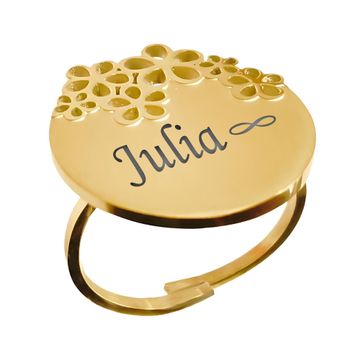 Bague acier acier personnalisée - 1908