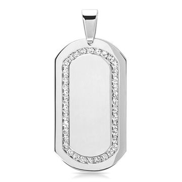 Pendentif dogtag acier personnalisé - 0964