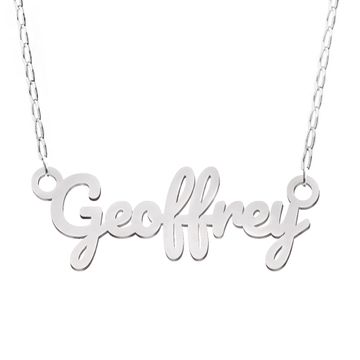 Collier prénom argent - 2858