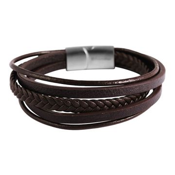 Bracelet cuir marron personnalisé -1860