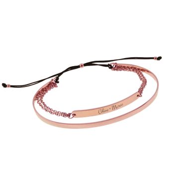 Bracelet jonc rosé personnalisé - 2397