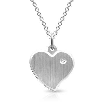 Pendentif coeur argent personnalisé -1115