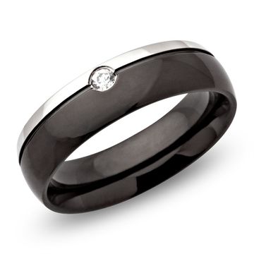 Bague acier femme personnalisée - 0443
