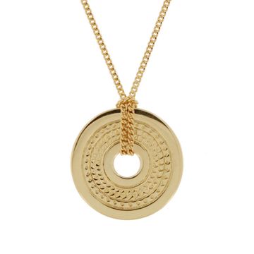 Pendentif jeton plaqué or personnalisé - 2361