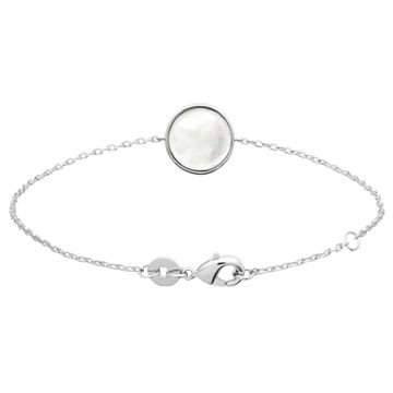 Bracelet argent nacre personnalisé - 2803
