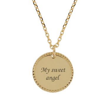 Médaille plaqué or personnalisée - 2353