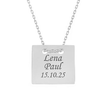 Pendentif acier personnalisé - 1900