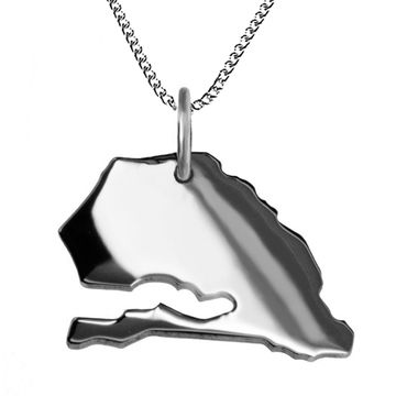 Pendentif argent Sénégal personnalisé - 2080