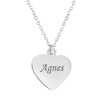 Collier pendentif petit cœur personnalisé - 2443