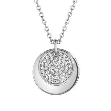 Chaine médaille argent personnalisée - 2890