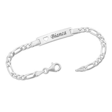 Gourmette argent personnalisée - 0217