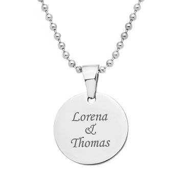 Pendentif rond à personnaliser - 2485