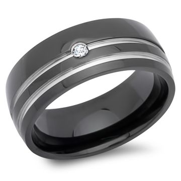 Bague acier femme personnalisée - 1026