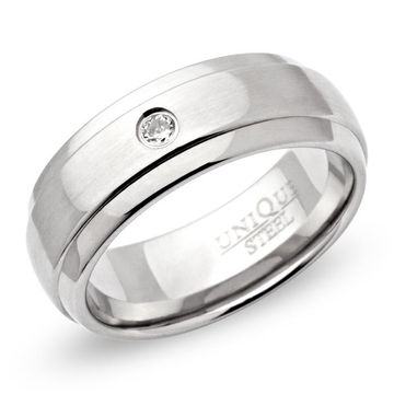 Bague acier personnalisée - 0438