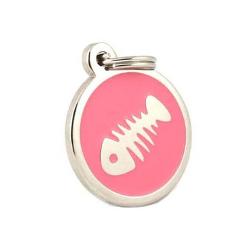 Médaille chat acier personnalisée - 2061