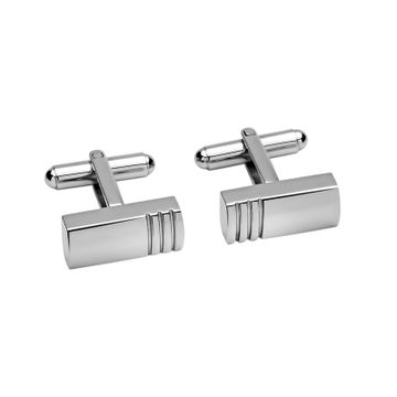 Boutons de manchette acier personnalisés - 1786