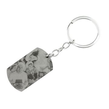 Porte-clé plaque avec gravure photo - 1593