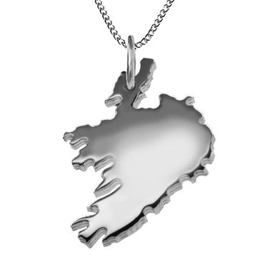 Pendentif argent Irlande personnalisé - 2075