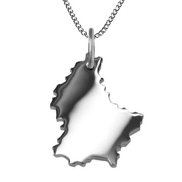 Pendentif argent Luxembourg personnalisé - 2083