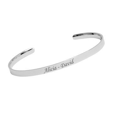 Bracelet jonc acier personnalisé - 2259