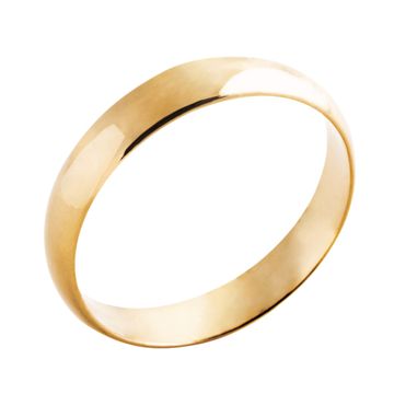 Bague anneau plaqué or personnalisée - 2709
