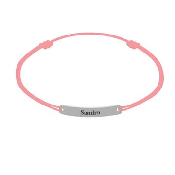 Bracelet cordon argent personnalisé - 2188