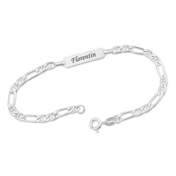 Gourmette argent personnalisée - 0697