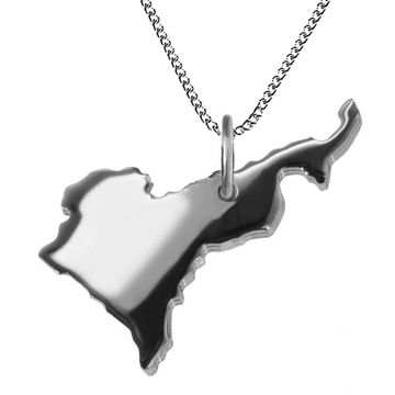 Pendentif argent Cameroun personnalisé - 2324