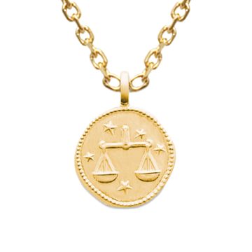 Médaille Balance plaqué or personnalisée - 2681