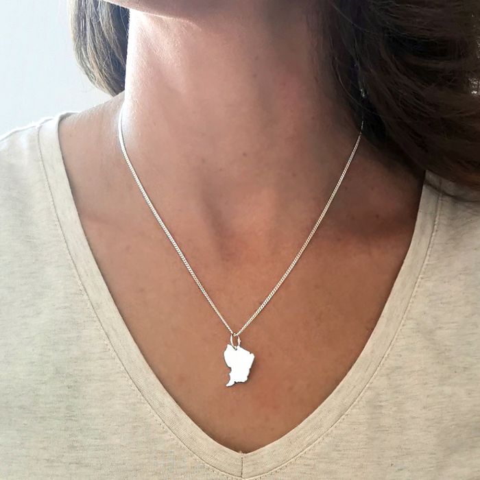 Pendentif En Argent 835 Et émail Signé GOMINA - Modèle Z858, Occasion