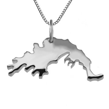 Pendentif argent Grèce personnalisé - 2554