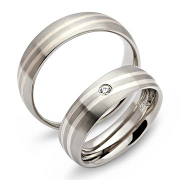 Alliances acier personnalisées - 0330
