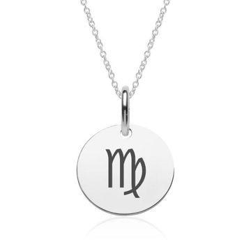 Pendentif astro vierge argent personnalisé - 2164