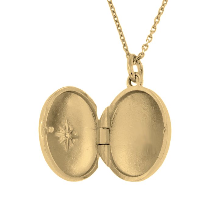 Collier Vintage Style Art Déco Années 30 Avec Pompon Et Médaillon Ovale - Longueur ~43cm - Occasion