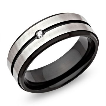 Bague acier femme personnalisée - 0430