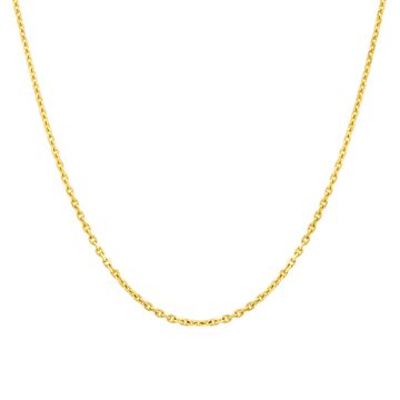 Chaîne forçat argent dorée 1mm - 2612