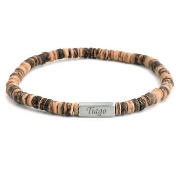 Bracelet coque de noix de coco personnalisé - 2940