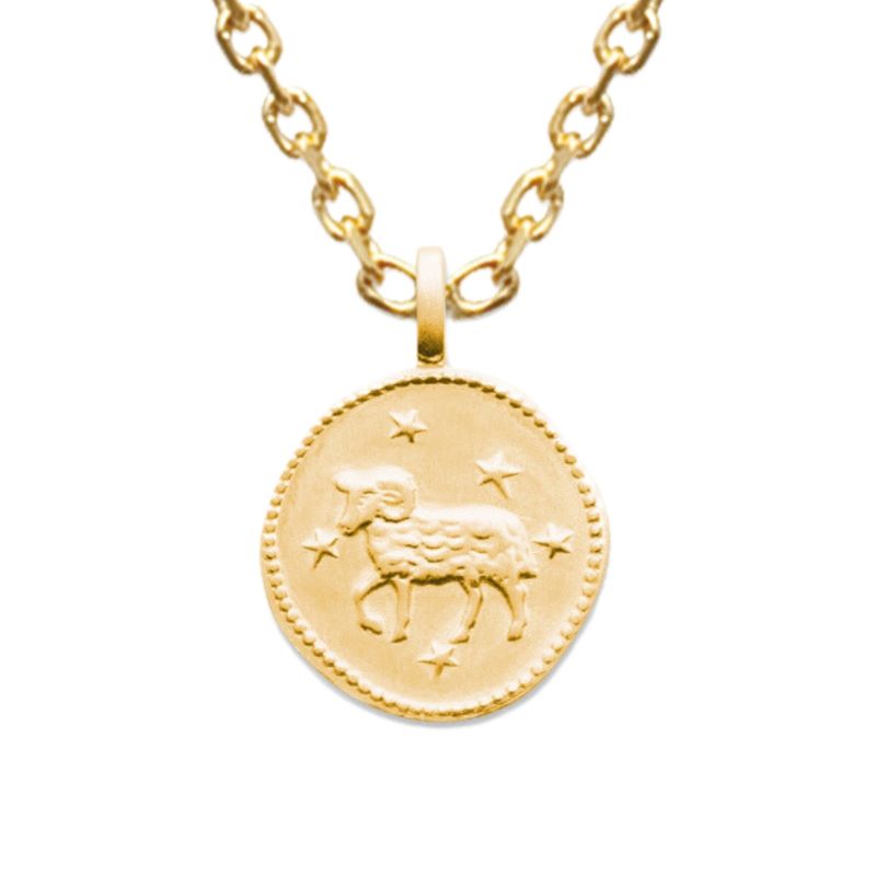 Médaille Bélier Zodiaque Argent 24mm - - Site Officiel