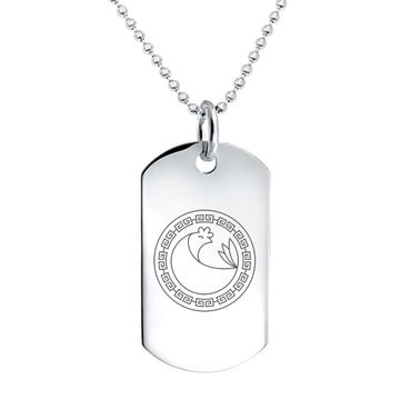 Pendentif zodiaque argent personnalisé - 2878