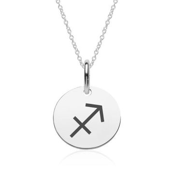 Pendentif astro sagittaire argent personnalisé - 2167