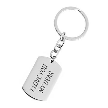 Porte-clé acier personnalisé - 1858