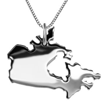 Pendentif argent Canada personnalisé - 2074