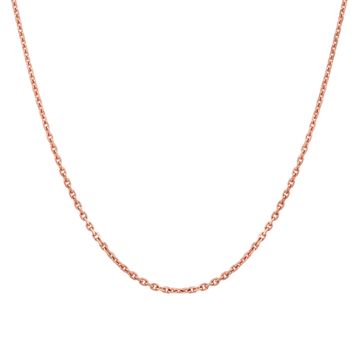 Chaîne forçat argent rosé 1mm - 2613