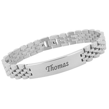 Gourmette acier personnalisée - 2898