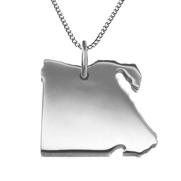 Pendentif argent Egypte personnalisé - 2077