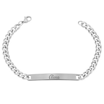 Gourmette acier personnalisée - 1856