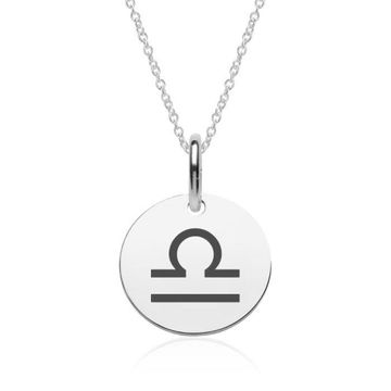 Pendentif astro balance argent personnalisé - 2165