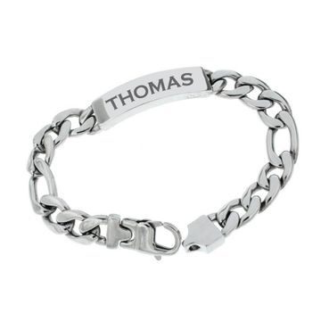 Gourmette acier personnalisée - 1854