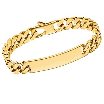 Gourmette plaqué or personnalisée 8mm - 2757